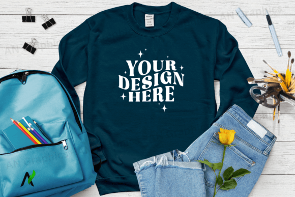 Back to School Gildan 18000 Mockup - 016: A Versatile Tool for Designers and Creators