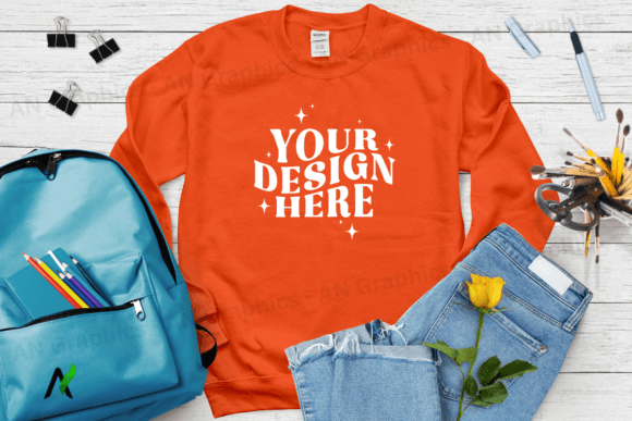 Back to School Gildan 18000 Mockup - 023: A Versatile Tool for Designers and Creators