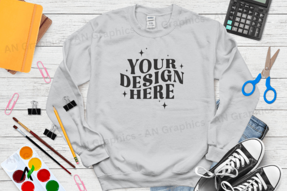 Back to School Gildan 18000 Mockup - 040: A Versatile Tool for Designers