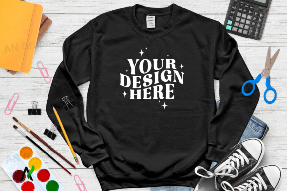 Back To School Gildan 18000 Mockup - 041
