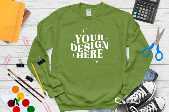 Back To School Gildan 18000 Mockup - 052