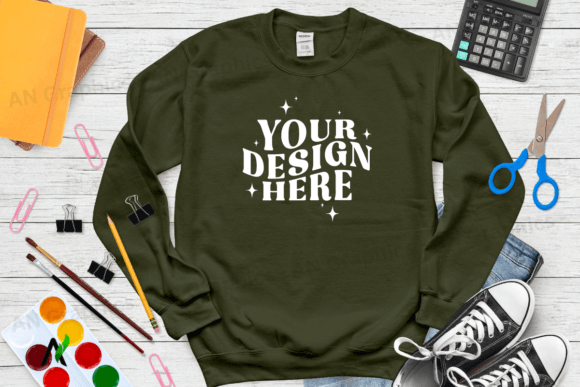 Back to School Gildan 18000 Mockup - 057