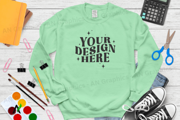 Back to School Gildan 18000 Mockup - 058