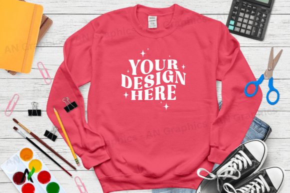 Back To School Gildan 18000 Mockup - 063