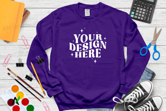 Back to School Gildan 18000 Mockup - 066