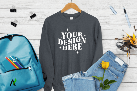 Back to School Gildan 18000 Mockup - 084: A Versatile Tool for Designers
