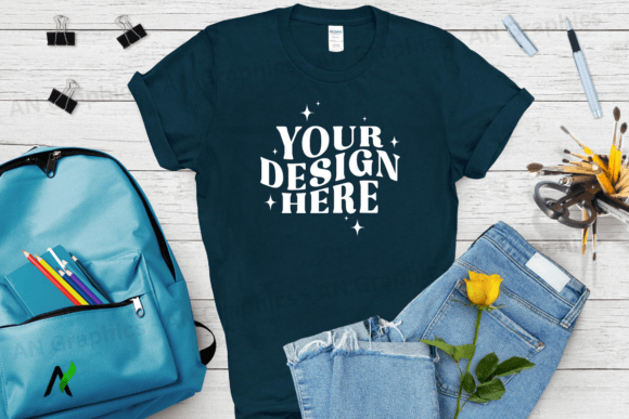 Back to School Gildan 5000 Mockup - 0182: Elevating Your T-Shirt Design Game