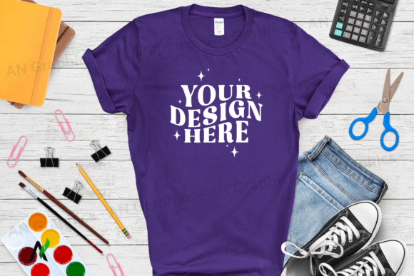 Back to School Gildan 5000 Mockup - 0249