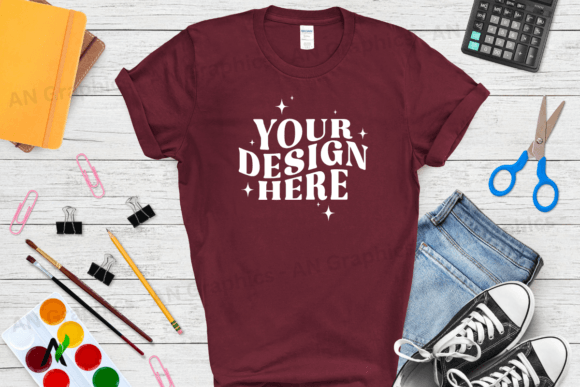 Back to School Gildan 5000 Mockup - 0251: A Must-Have for T-Shirt Designers