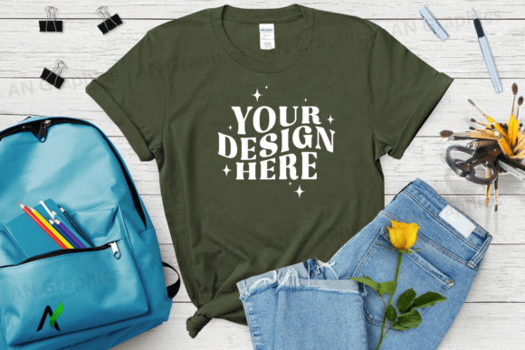 Back to School Gildan 5000 Mockup - 043