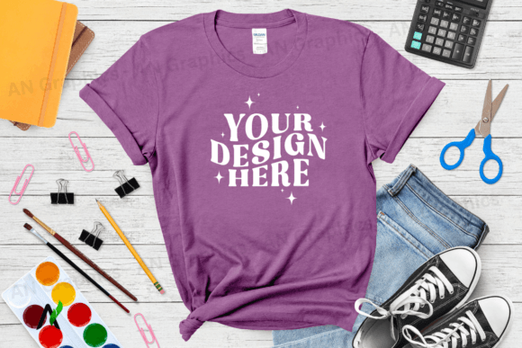Back to School Gildan 5000 Mockup - 099: Elevating Your T-Shirt Design Workflow