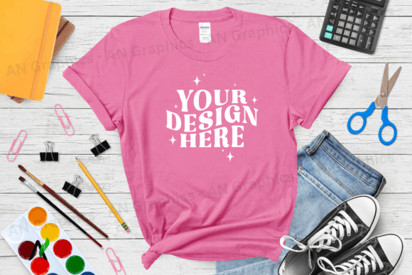 Back to School Gildan 5000 T-Shirt Mockup – A Creative Tool for Designers