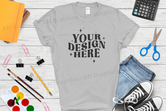 Mastering T-Shirt Design with the Back to School Gildan 5000 Mockup - 0243